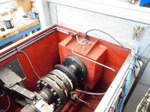 flywheel test bench with embedded torquemeter